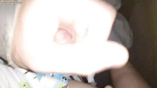 Twink cumming his wet diaper 4