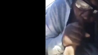 Black girl suck her white boyfriend in car 2