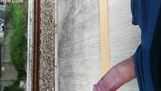 PUBLIC TRAIN STATION CUMSHOT 5