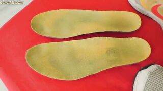 Under girls feet smelly socks pov
