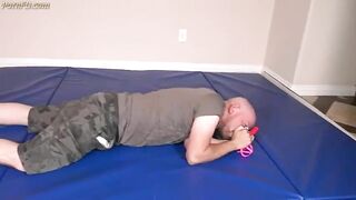 4 FBB's wrestle and ballbust man