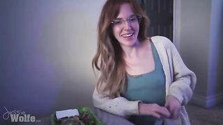 Jessie Wolfe - Redhead Stoner Girlfriend gives you JOI while Smoking.... Sweet Dominatrix