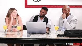 PornWorld presents Eveline Dellai Stretched Out and Ruined During Interracial DP with Colleagues GP2126 – 27.11.2021