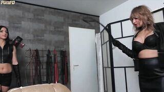 FemDomFoto - Lady Olga & Alina - Teaching The New Lady How To Whip