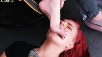 Healty meal of foot grime