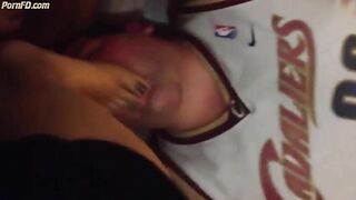 Foot gagging POV