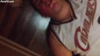 Foot gagging POV
