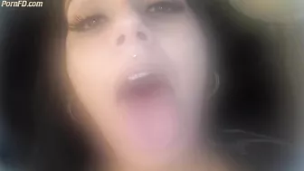 French girls spit 01 pov