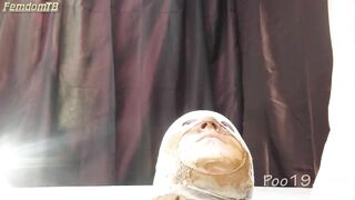 Poo19 - MilanaSmelly - 3 girls used the toilet slave