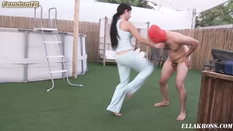 EllaKross - Brutally Kicking My Slave's Balls... Extra Viscous