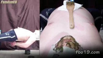 Poo19 - MilanaSmelly - Group feeding of shit from 3 girls