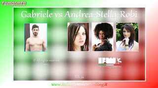 ItalianFemaleWrestling - AndreaStella&RobiVsGabriele