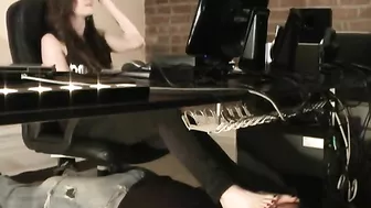 Femdom - Mikaila's human footstool part II